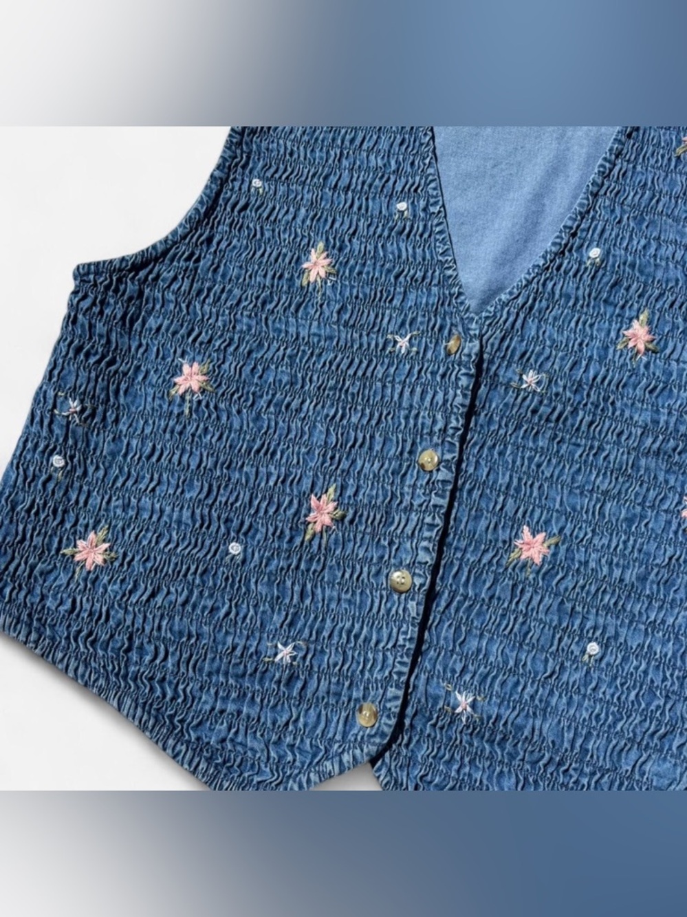VTG 1990’s Denim Vest - Picture 4 of 7